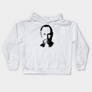 Steve Jobs Portrait Kids Hoodie